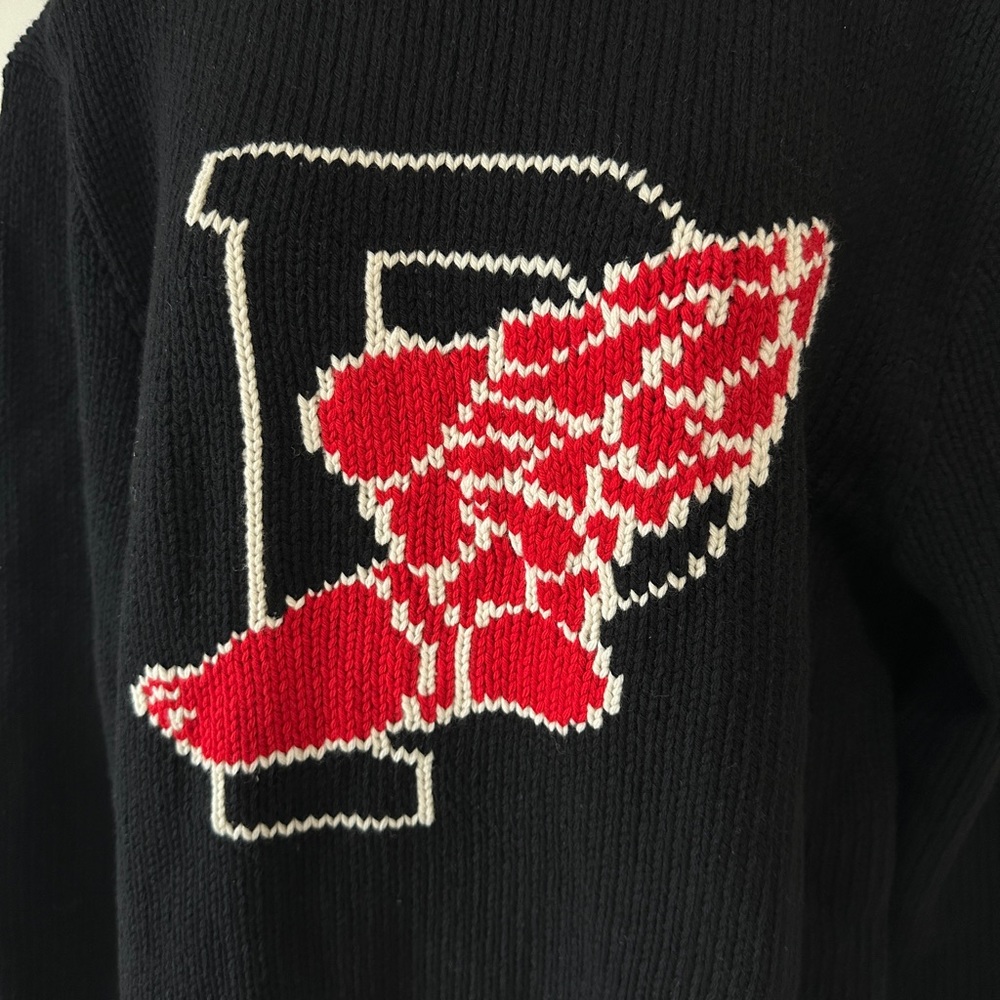 Authentic Polo Ralph Lauren 1992 POPULAR Pwing Turtleneck Knit Sweater Size M - Picture 5 of 9